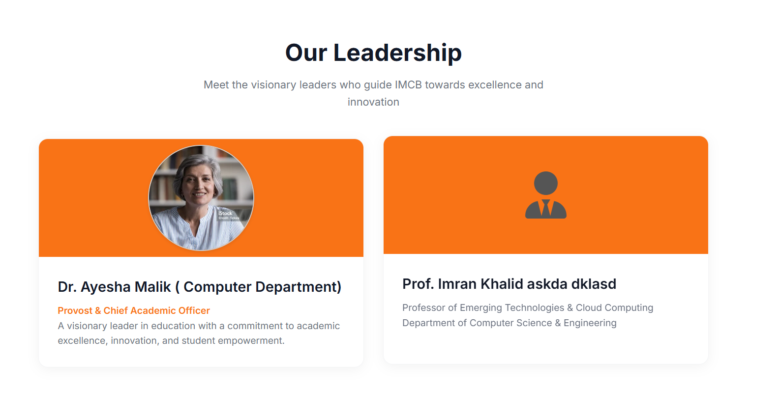 IMCB School Website – Modern School Design Pakistan